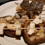 御歌囃子 - 椎茸、もち巻。