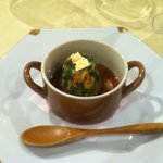 トゥ・ラ・ジョア - 桜海老と菜の花のココット焼