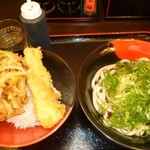 伊予製麺 - 天丼セット