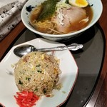 焔 - 清湯正油チャーハンセット 900円