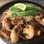 広島風お好み焼 もみじ屋 - もみじ屋(ぶた肉のしそ巻、生しいたけ)