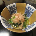 室町 砂場 - 「おひたし」