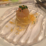 牡丹海老とカラスミの冷たいカッペリーニ