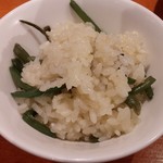麺屋 六感堂 - 山菜おこわチャコ飯（過去の限定メニュー）