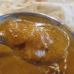 インド&ネパール料理 マナカマナ - この日の日替わりカレーはエビのカレー、辛さは選べたので普通でお願いしました。