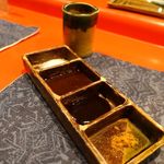 串の宝山 - 薬味4種類