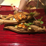 銀座 しのはら - 穴子の苞蒸し