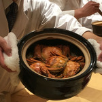 銀座 しのはら - 上海蟹の土鍋ご飯
