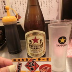 うなどん丼 - サッポロラガー（中瓶）