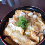 山本屋 - 名物 板そば丼¥900　見た目では素晴らしい味わいは分かりません。