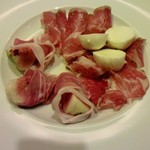 トラットリア バール ジョルノ - パルマ生ハム＆いちじく・コッパ＆水牛モッツアレラ