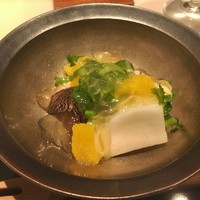Cuisine Franco-japonaise Matsushima - 鱧焼き付け オレンジジュレのサラダ