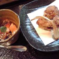 日本料理　　銀扇 - 竜田揚げとデザート