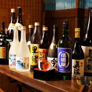 種類豊富な焼酎ともんじゃのマリア―ジュ☆
