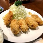 勝漫 - カキフライ定食（1,700円）＆一口カツ（400円）