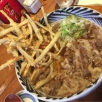 増田うどん - インパクトのあるごぼ天！