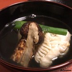 御料理 寺沢 - 松茸と穴子の椀物