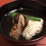 御料理 寺沢 - 松茸と穴子の椀物