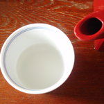 そば処　鴨亭 - そば湯は、中濃度。