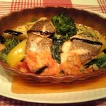 Kasaringo - アンチョビと白身魚の蒸し物