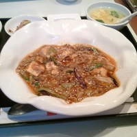 神田 雲林 - 四川麻婆豆腐アップです。唐辛子の多いこと！