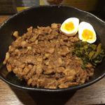 SPICY CURRY 魯珈 - 魯肉飯（ライス大盛り&肉ダブル）