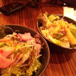 セットのサラダ。満足のレベルです。