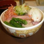 Sukiya - おしんこベーコンアスパラ朝食