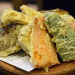 手挽きそば 一心 - 野菜天ぷら（野菜天ざる）