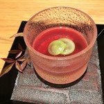 天麩羅 巽 - 長野パープルとマスカットのゼリー