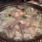 じどりや 穏座 - できあがりの鍋