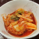 市場屋台 ええかげん - キムチ 180円。　　　　　　2017.10.15