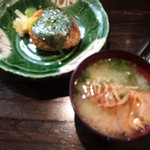 亜紗 - 焼おにぎり＆ウチワエビ味噌汁