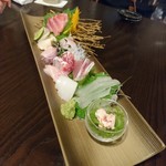 魚酔庭 - お刺し身特盛3,000円