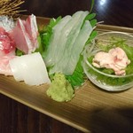 魚酔庭 - 醤油は二種類ありますよ