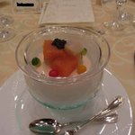ホテルオークラ京都 - 海の幸と京トマトのムースのカクテル　３種類の香りとともに