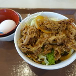 Sukiya - 2017.10 牛丼ライト(430円)＋温玉(60円)