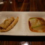 中華旬彩 森本 - 付き出し（姫竹、冬瓜）