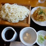 うどん茶屋 海津屋 - かき揚げざるうどん