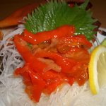 Live red sea bream sashimi