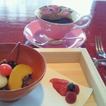 フレンチレストラン 蔦の葉 - 和ランチ　￥２９４０　デザート