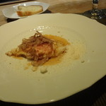 トラットリア フィオーレ - 目玉焼きトリュフ乗せ