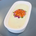 L'Octave Hayato KOBAYASHI - ランチコース 5598円 の信州サーモンのタルタル、スモーククリーム、イクラ、花