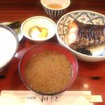 和もと - 焼魚定食（鮭粕漬け）2017/10