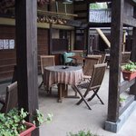 亀の井別荘 - 湯の嶽庵のテラス