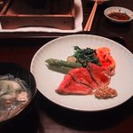 亀の井別荘 - 豊後牛ボイル＆地鶏スープ