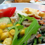 みやこ屋 - ５種類のサラダ盛合せしました。野菜が沢山食べられます　08/09