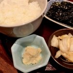 興 - 【秋から春の限定！】「蝦夷 山わさびごはん」：心地良い衝撃と清涼感を味わって下さい！
