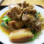 台湾料理　億龍 - 青菜魯肉アップですｗ
