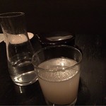 青山 川上庵 - 蕎麦焼酎の蕎麦湯割り